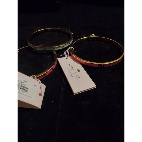 Trio Kate Spade Bangle Lot Pink And Blue - Picture 2 of 5
